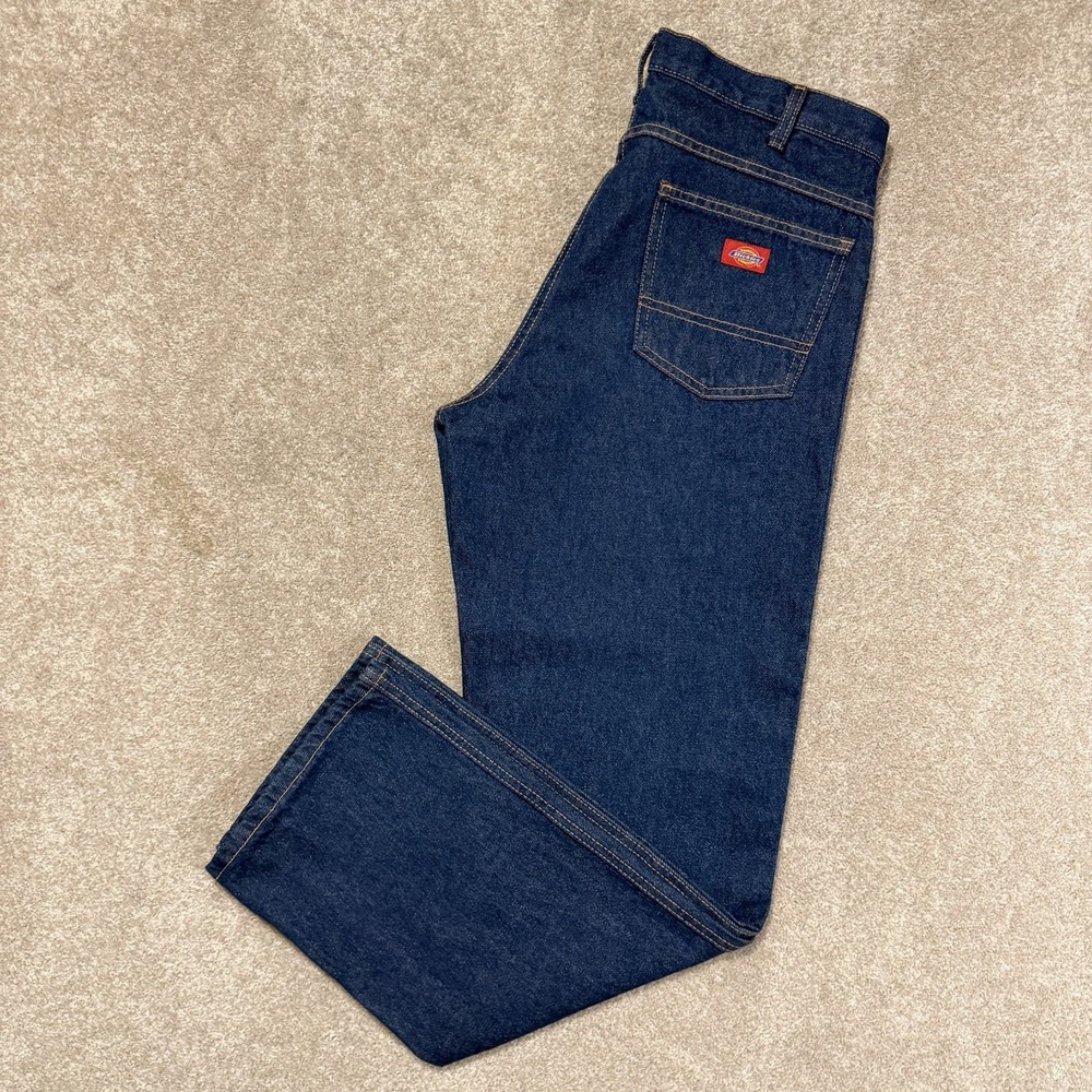 Dickies Jeans Men's Size W36 L32 Blue Vintage 90s Logo Retro Urban Y2K Workwear
